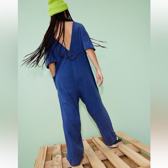 NWT Free People Movement Hot Shot Tee Onesie in Black Grape - Picture 5 of 7